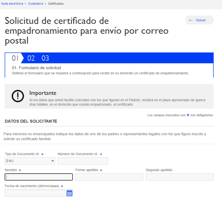 Certificado de Empadronamiento de Madrid - Actualizado 2025