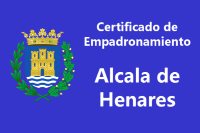 Certificado de Empadronamiento Alcalá de Henares