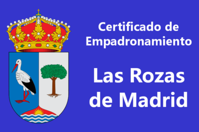 Certificado de Empadronamiento Las Rozas de Madrid
