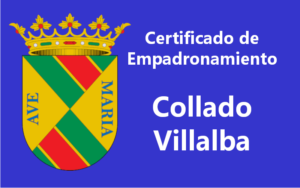 Certificado de Empadronamiento Collado Villalba